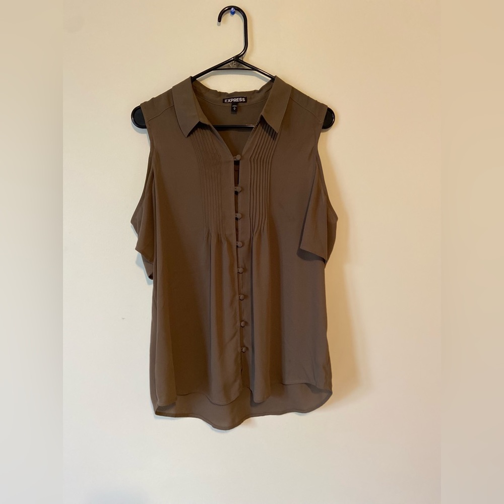 Like New EXPRESS top in brown - size M